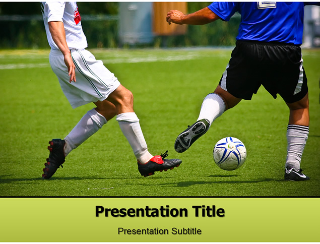 球场竞技――激情足球体育运动PPT模板
